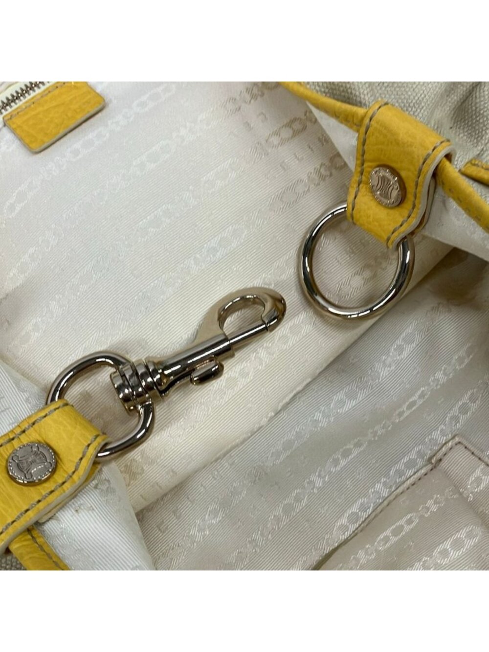 Celine Tote Lily Beige Yellow Leather - Picture 13 of 15